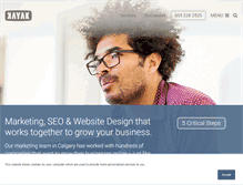 Tablet Screenshot of kayakonlinemarketing.com